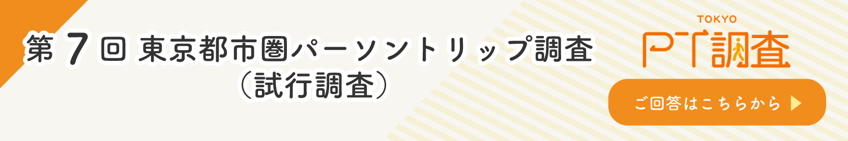 第7回東京都市圏パーソントリップ調査（試行調査）